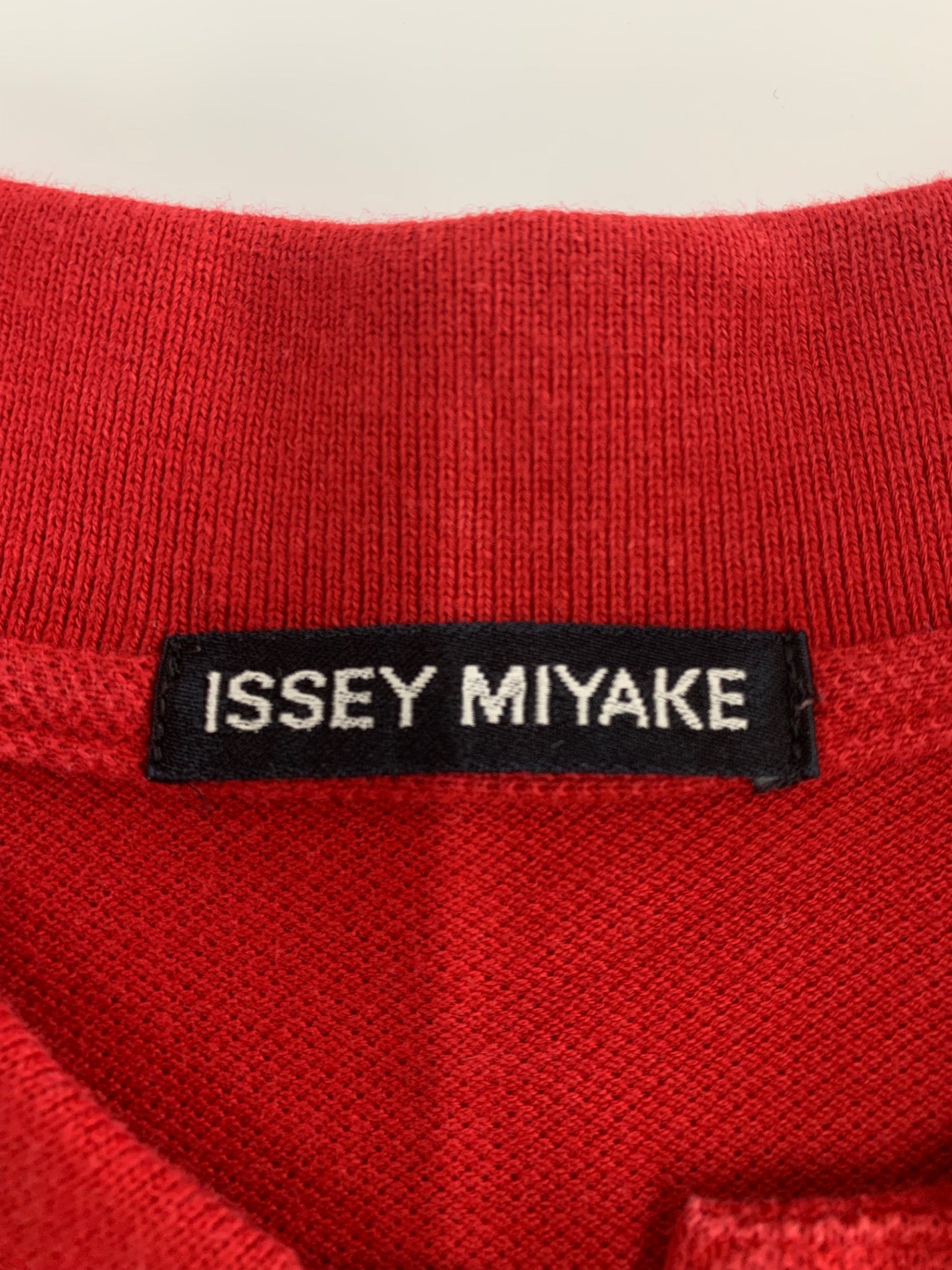 イッセイミヤケ ME33JM011 ポロシャツ Ｌ レッド 90s ITEY8AM3EDB6 【SALE】