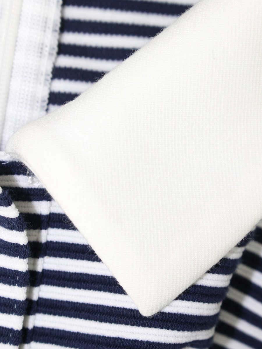 ルネ 5137080 ワンピース 38 ネイビー ブリージーサマー フリル ボーダー ITY7HUY1CF04