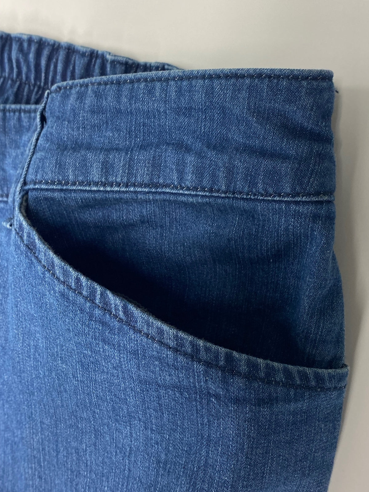 エムズグレイシー 316304 38 ブルー ボタンアクセントデニムパンツ ITM6KG0O2EXY