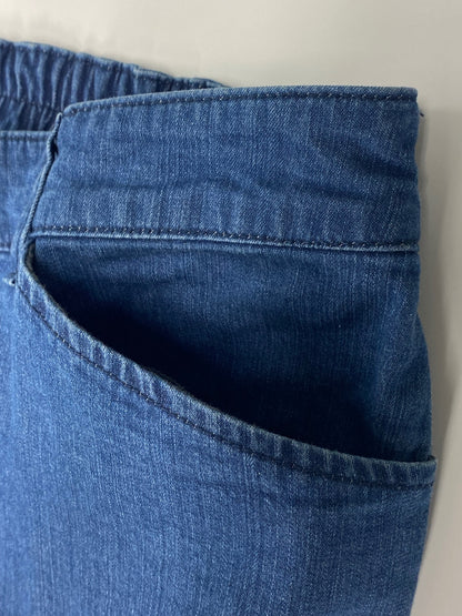 エムズグレイシー 316304 38 ブルー ボタンアクセントデニムパンツ ITM6KG0O2EXY