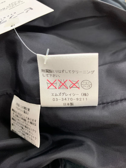 エムズグレイシー 629505 コート 38 ブラック 衿付き ステンカラー ベロア ITU2NU8FZJTI 【SALE】