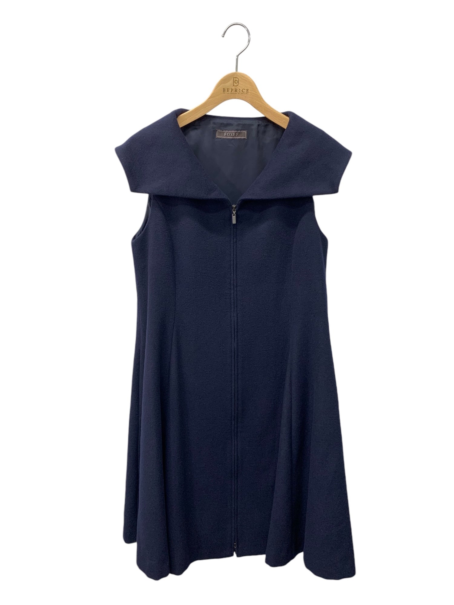 フォクシー FOXEY ブティックライン ワンピース ネイビー