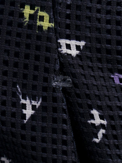 セルフォード 衿付き小花柄ワンピース CWF0222014 36 ネイビー ITIXQA6Y0UPK