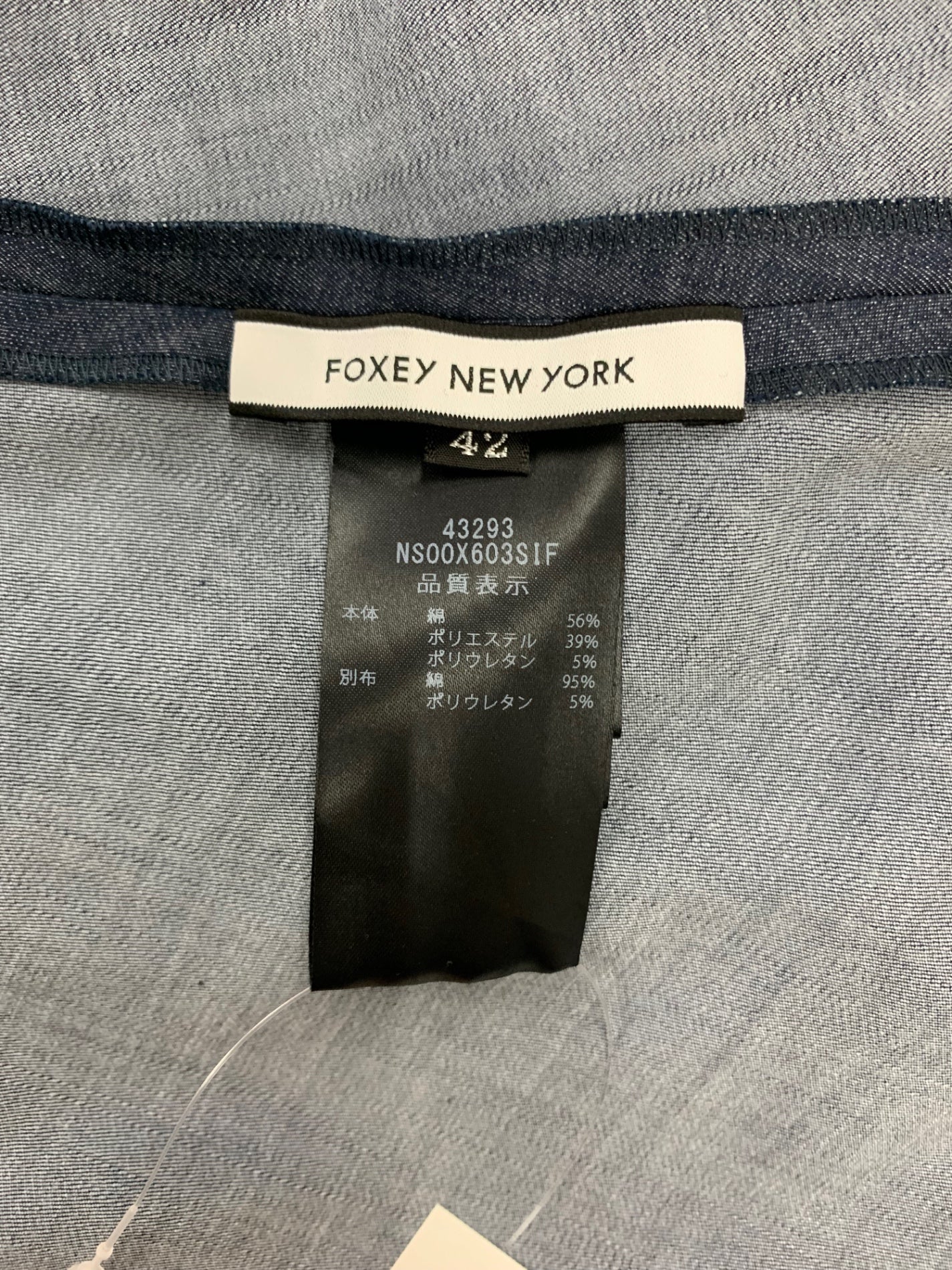 フォクシーニューヨーク Le Cadeau ル キャド 43293 ワンピース 42 ネイビー デニム IT9WCQTITQ7O