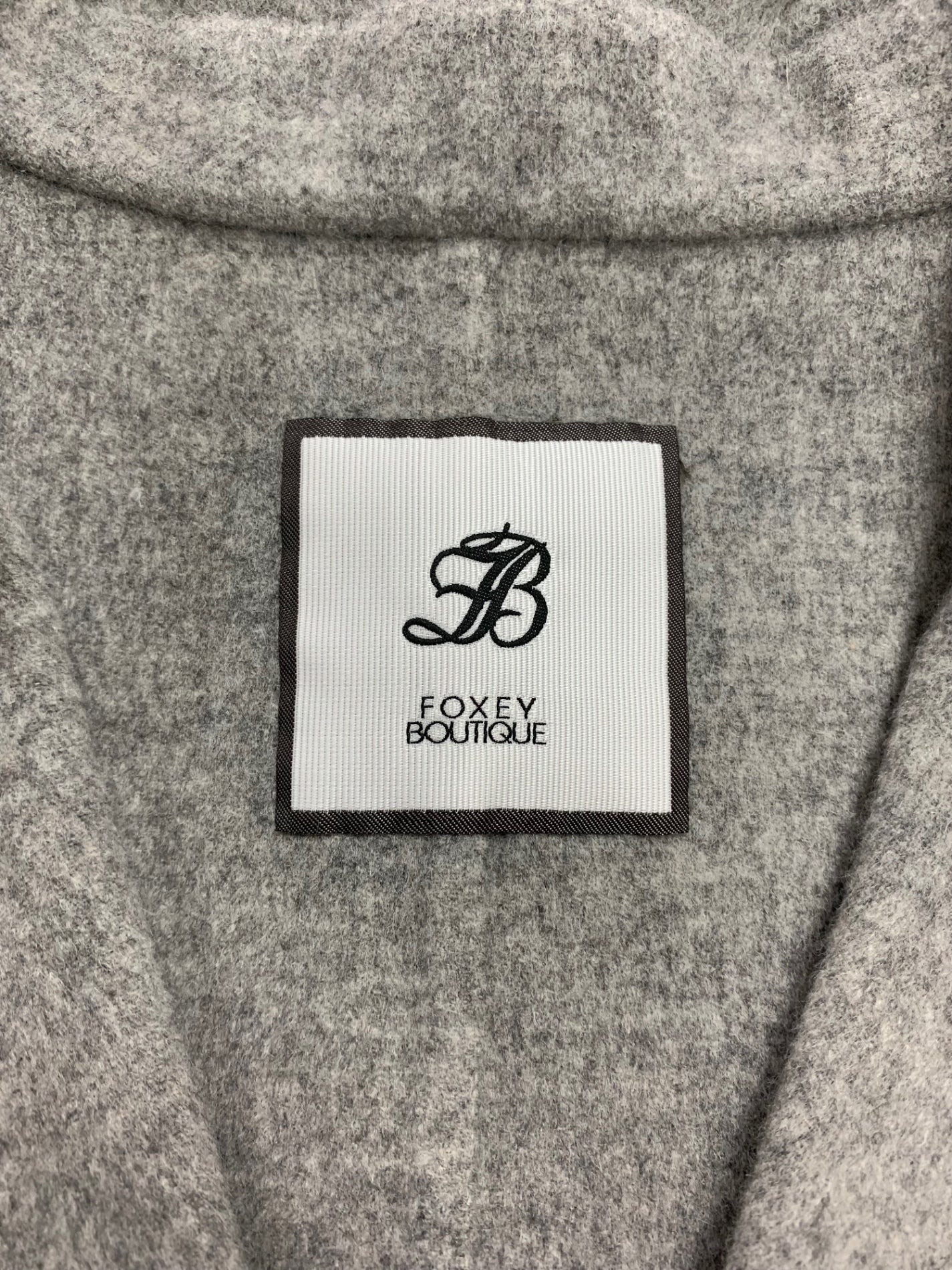 フォクシーブティック 43705 コート 40 グレー カシミヤ ITS0YYVM9ZZ9