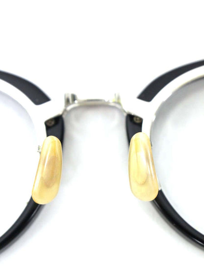 DIGNA Classic 916 メガネ ブラック シルバー コンビフレーム フルリム ボストンシェイプ 跳ね上げ式 IT8BG0BSPMKG