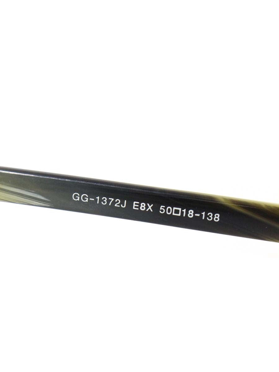 グッチ メタルフレーム フルリム GG-1372J メガネ ガンメタル/イエロー マーブル柄 ITW9F56DWA4Y 【SALE】