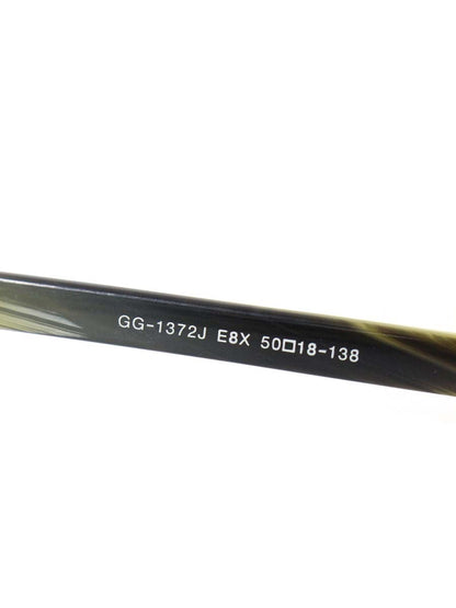 グッチ メタルフレーム フルリム GG-1372J メガネ ガンメタル/イエロー マーブル柄 ITW9F56DWA4Y 【SALE】