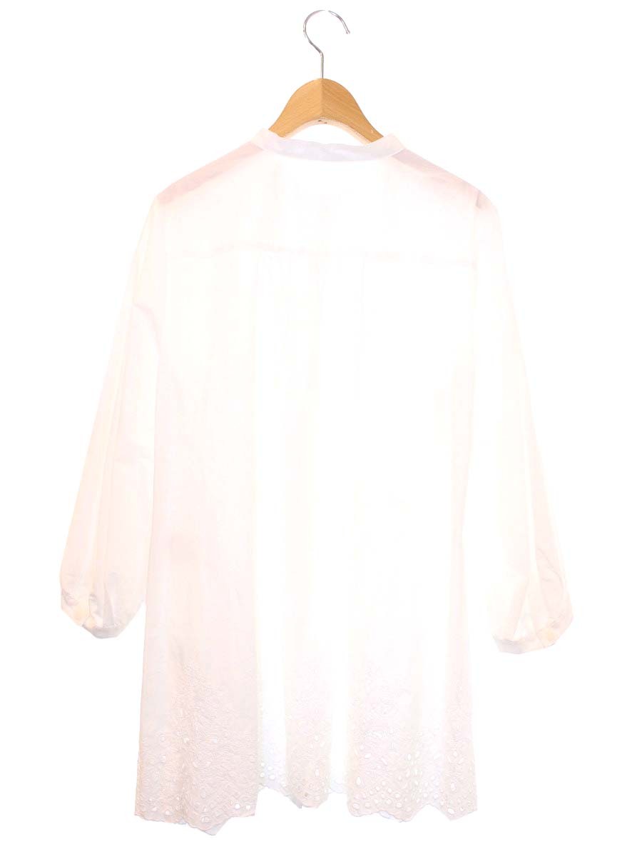 レリアン WHITE LABEL JS-0402586 チュニックブラウス 11 ホワイト カットワーク ITPET6QZF08S