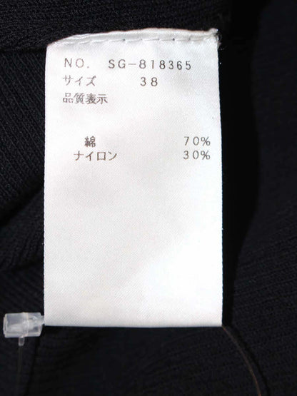 エムズグレイシー 818365 ニット セーター 38 ブラック 衿リボン IT1XPQOVAX0W