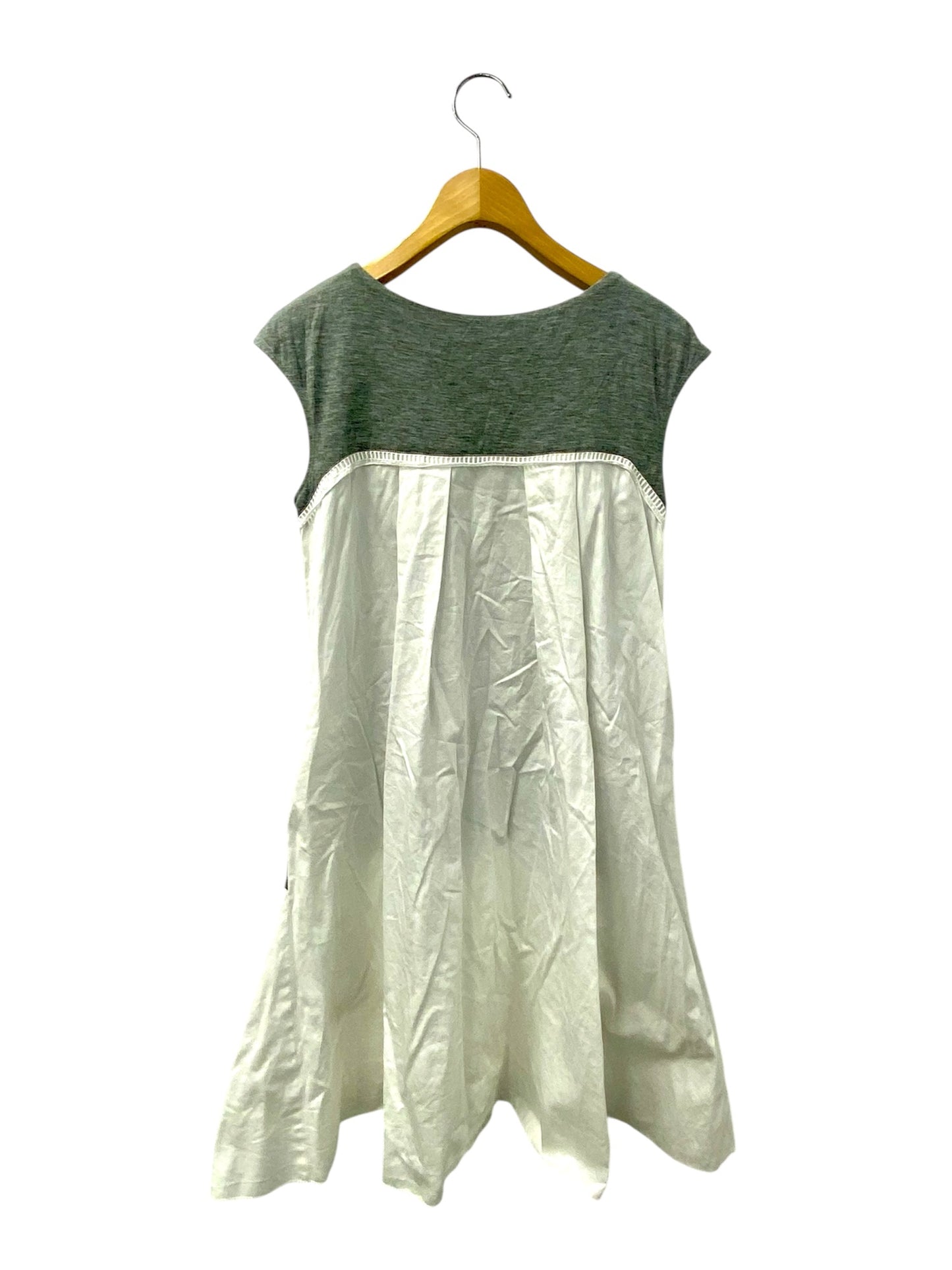 フォクシーニューヨーク collection COMBO JERSEY DRESS 34318 ワンピース 38 ホワイト フレア IT8UHH027J02