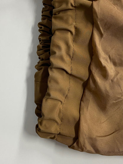 エムズグレイシー Taffeta Blouson 814508 ブルゾン 40 ブラウン ジャケット ジップアップ ITQYG6NN8HFK