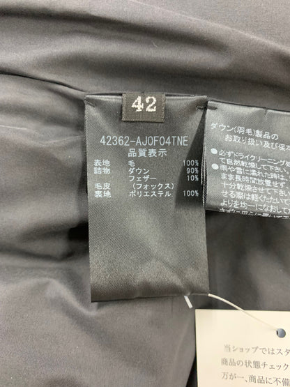 フォクシーブティック Chaleur  42362 ダウンベスト 42 ブラック フォックスファー IT5PKOSPE284