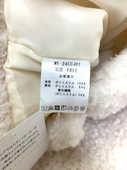 マーロンエノンフィ ボアジャケットコート  ME-24CCJ01 F アイボリー 25AW ITE6W9X9MRV4