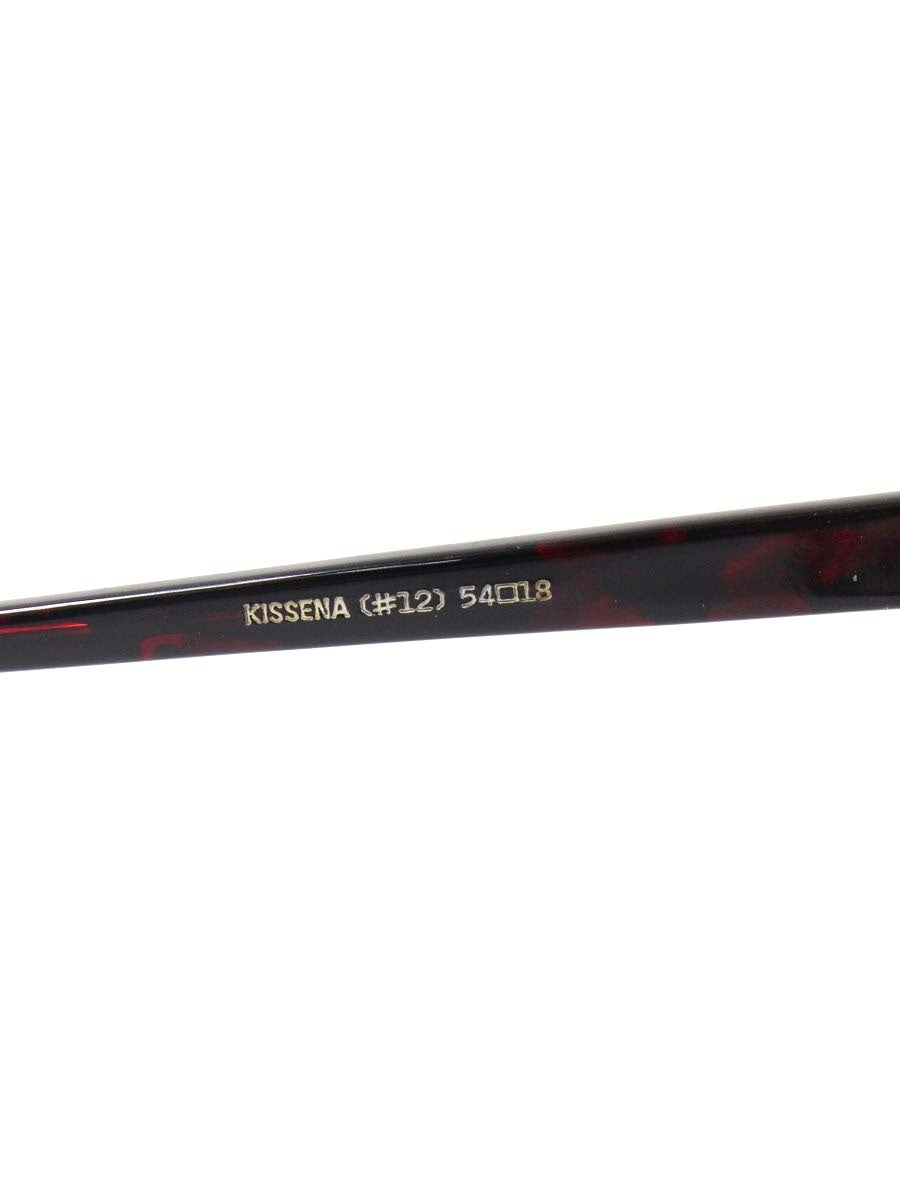 レイバン KISSENA #12 メガネ ダークレッド セルフレーム フルリム ウェリントン ITE0VX06GOC4