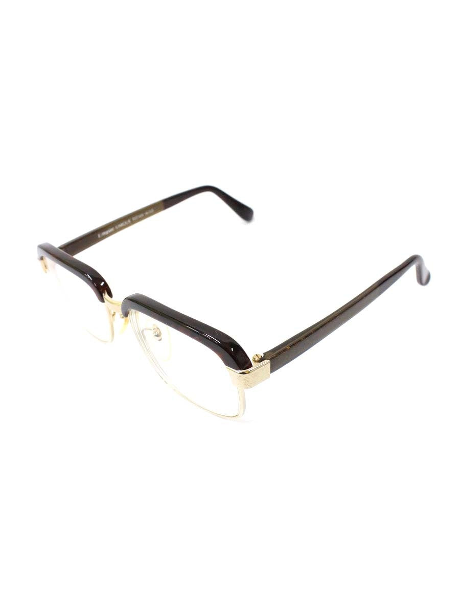エンパイアユニーク 1650 メガネ 眼鏡 ブラウン/ゴールド コンビフレーム フルリム ボストン IT19JUXCU13W