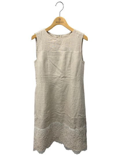 フォクシーブティック Linen Dress 40207 ワンピース 38 ベージュ ITVGPD8SI47G