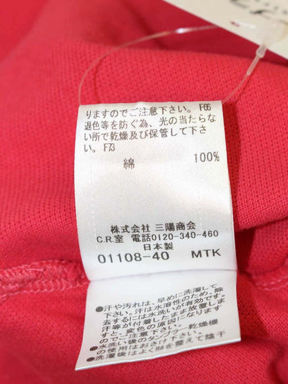 バーバリーブラックレーベル D1P02-601-14 ポロシャツ 2 ピンク 半袖 ロゴ入り IT293EM2H6GA