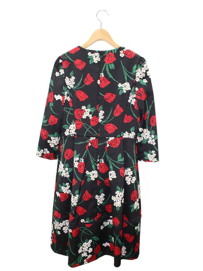 エムズグレイシー Tulip & Queen Anne's Lace Flower Dress 911559 ワンピース 38 ブラック IT9E3R4ZJVX7