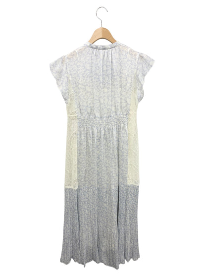 セルフォード マーブル柄ウエストリボンフレアワンピース CWF0222019 36 ブルー ITY4XKV2ID2C