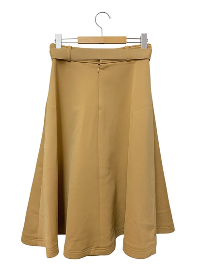 エムズグレイシー 0172 スカート 38 ブラウン タックフレア IT1CUZDEG8XP