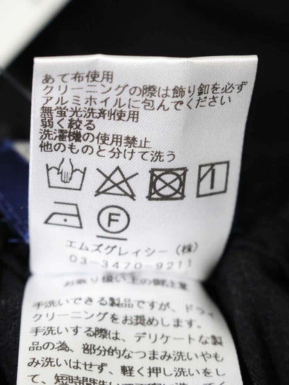 エムズグレイシー 216105 パンツ 36 ブラック リボン パールモチーフ ITC36OUJ6PY6