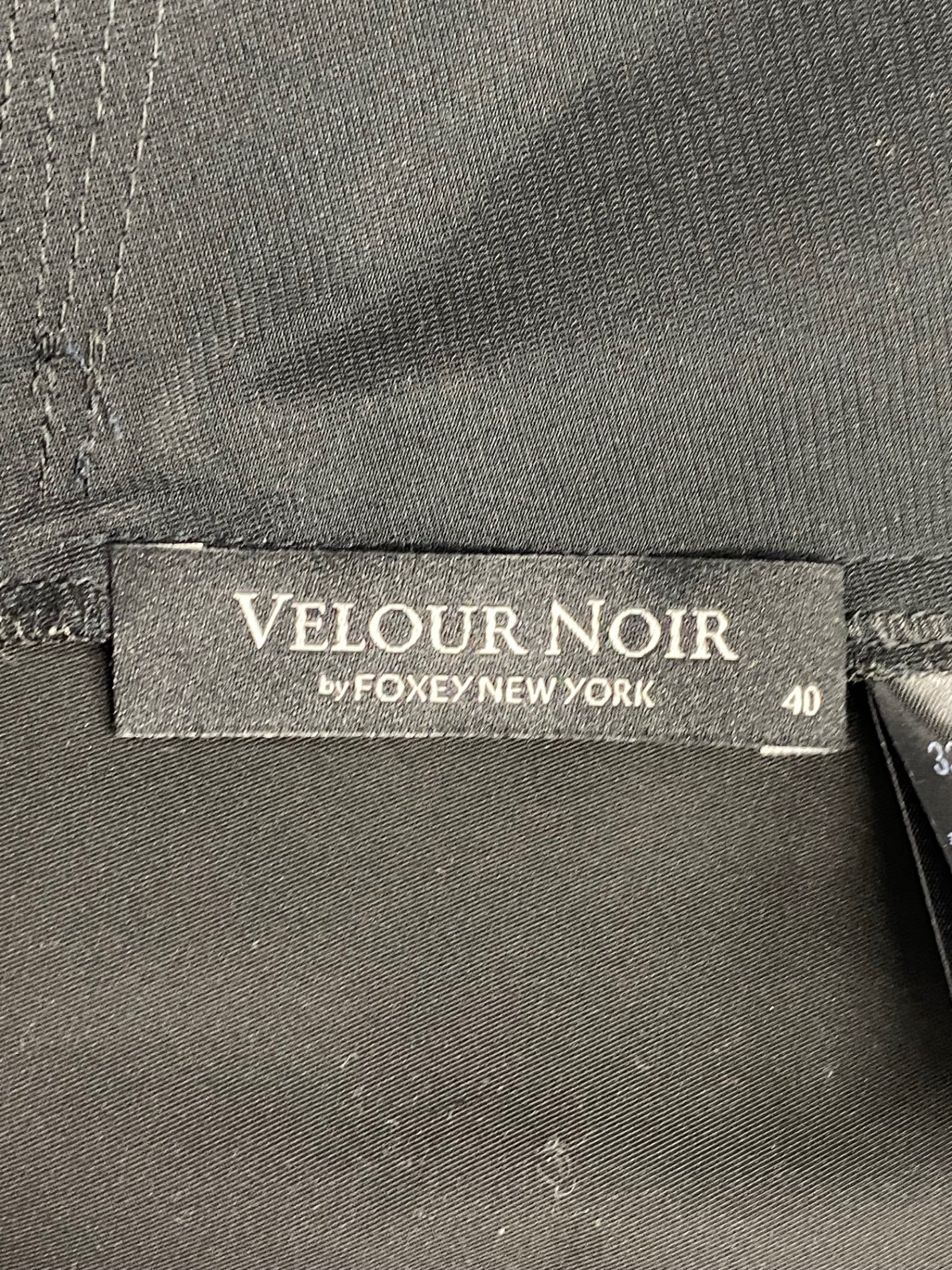 ベロアノワール by フォクシーニューヨーク 33686 ワンピース 40 ブラック 切替え ITZVAF3CHPQW