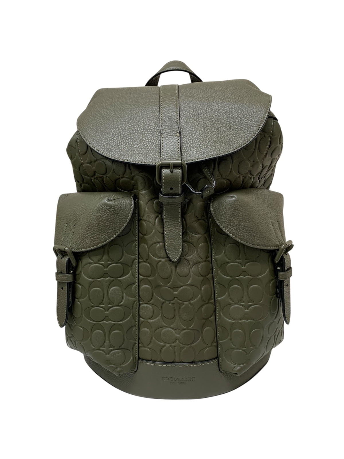 コーチ WARNER BP SIG L CAK26 1J/OLIVE DRAB バックパック オリーブ スムースカーフレザー シグネチャー型押しリファインドペブルレザー ITAUXGBCKM2M