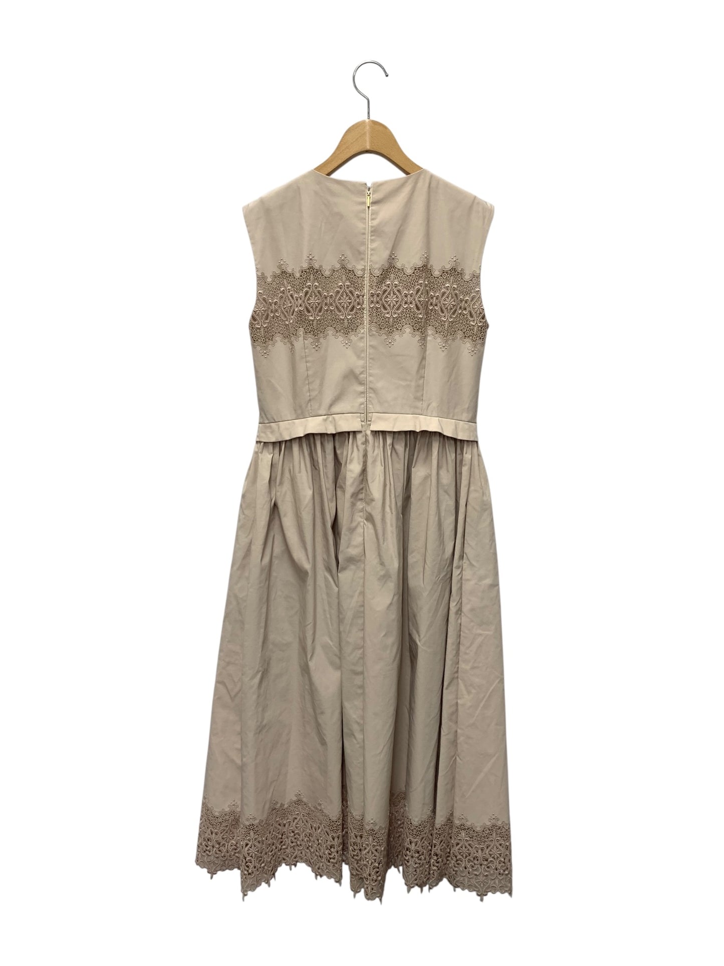 エポカ レースコンビタフタドレス エポカ　M5J14-339-40 ワンピース 40 ベージュ 24SS IT0COPL3F2U0