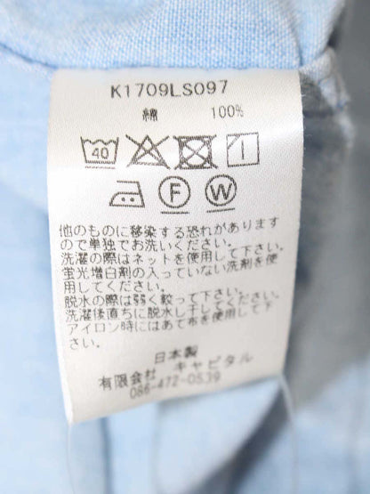 キャピタル K1709LS097 デニムシャツ 3 ブルー ITDB6Q5MWF5W
