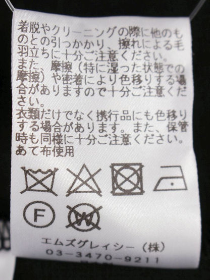 エムズグレイシー 015326 カットソー 40 ブラック シアースリーブ ITH0X6UEJHSA