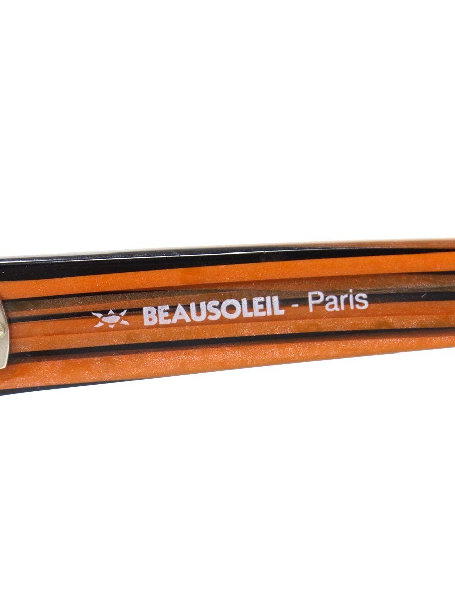 ボーソレイユ O334 324 メガネ ブラック/オレンジ セルフレーム フルリム スクエア ITGB6CFGLWX6 【SALE】