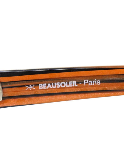 ボーソレイユ O334 324 メガネ ブラック/オレンジ セルフレーム フルリム スクエア ITGB6CFGLWX6 【SALE】