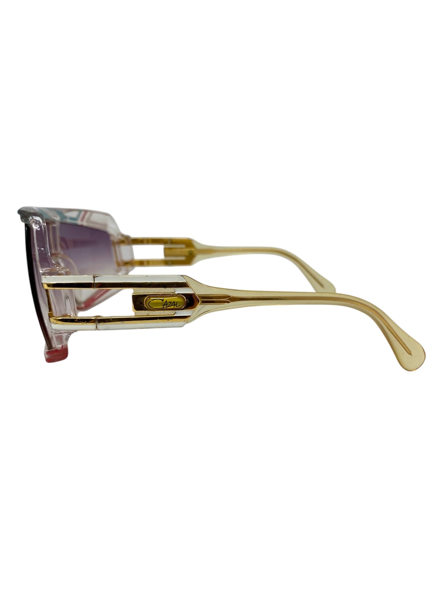 カザール MOD.858 サングラス 透明 セルフレーム ハーフリム（ナイロール）ウェリントン ITPYBX0S7PIC