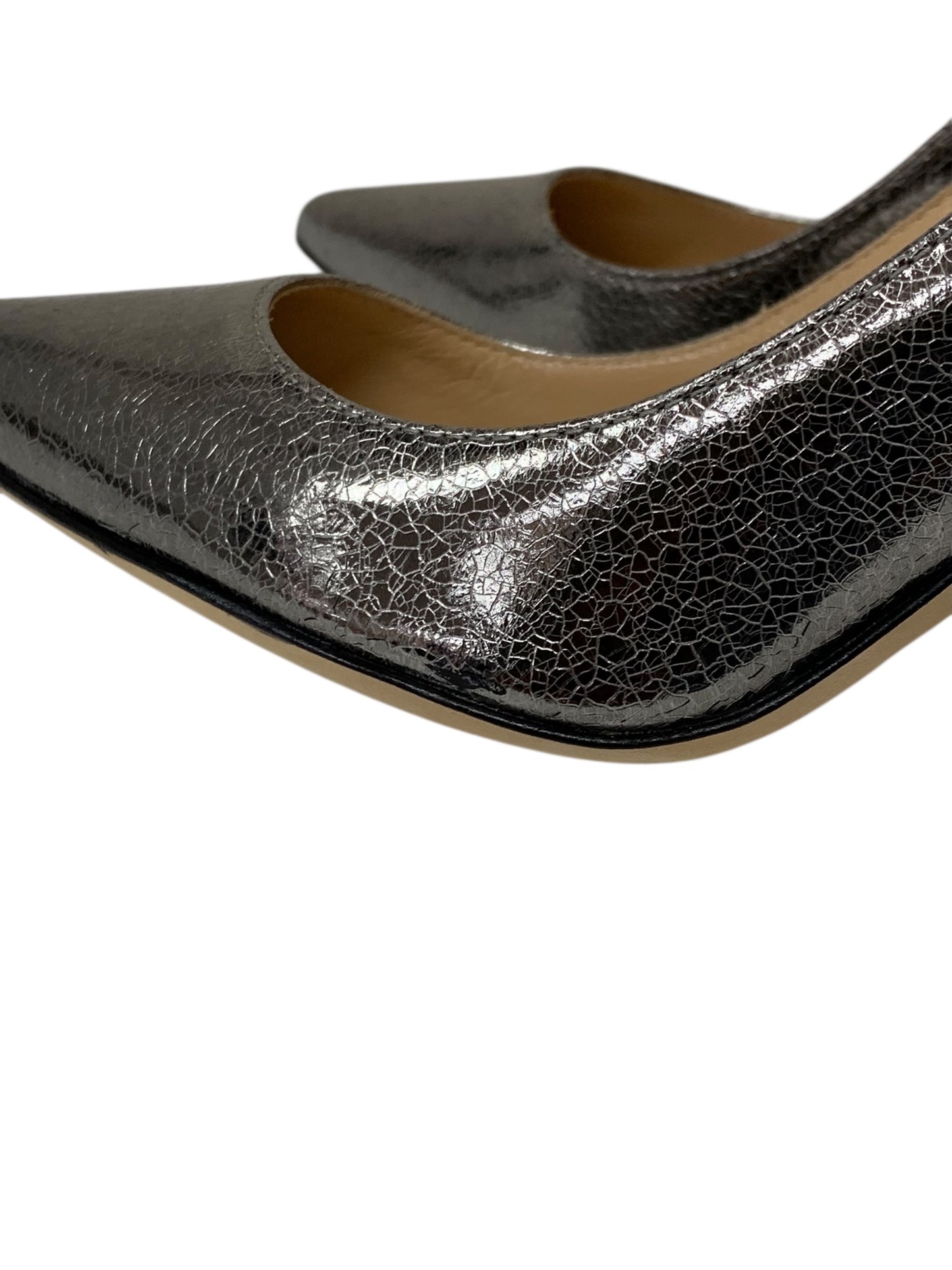 セルジオロッシ 3843 パンプス 36 シルバー ポインテッドトゥ ITNP64HA4HKA