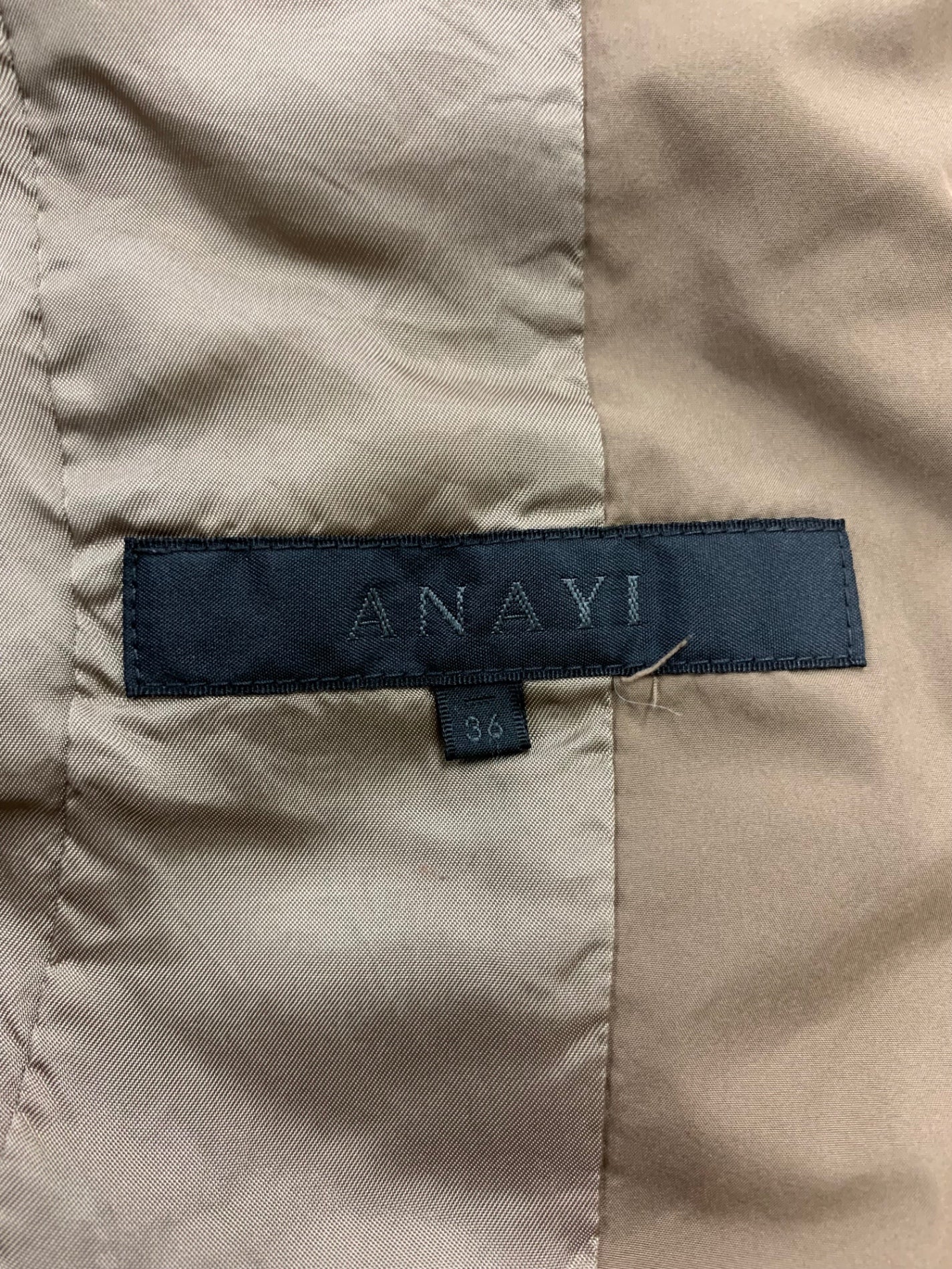 アナイ 17527-39-83-360 ダウンジャケット 36 ブラウン ITH84K0FSV8O