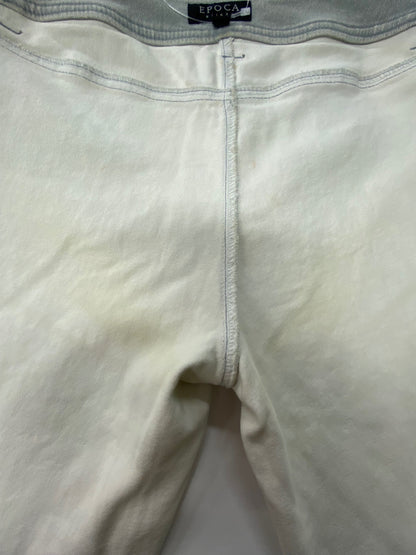 エポカ KHB29-338 デニムパンツ 38 ブルー フラワープリント IT2H1AZOBHAA