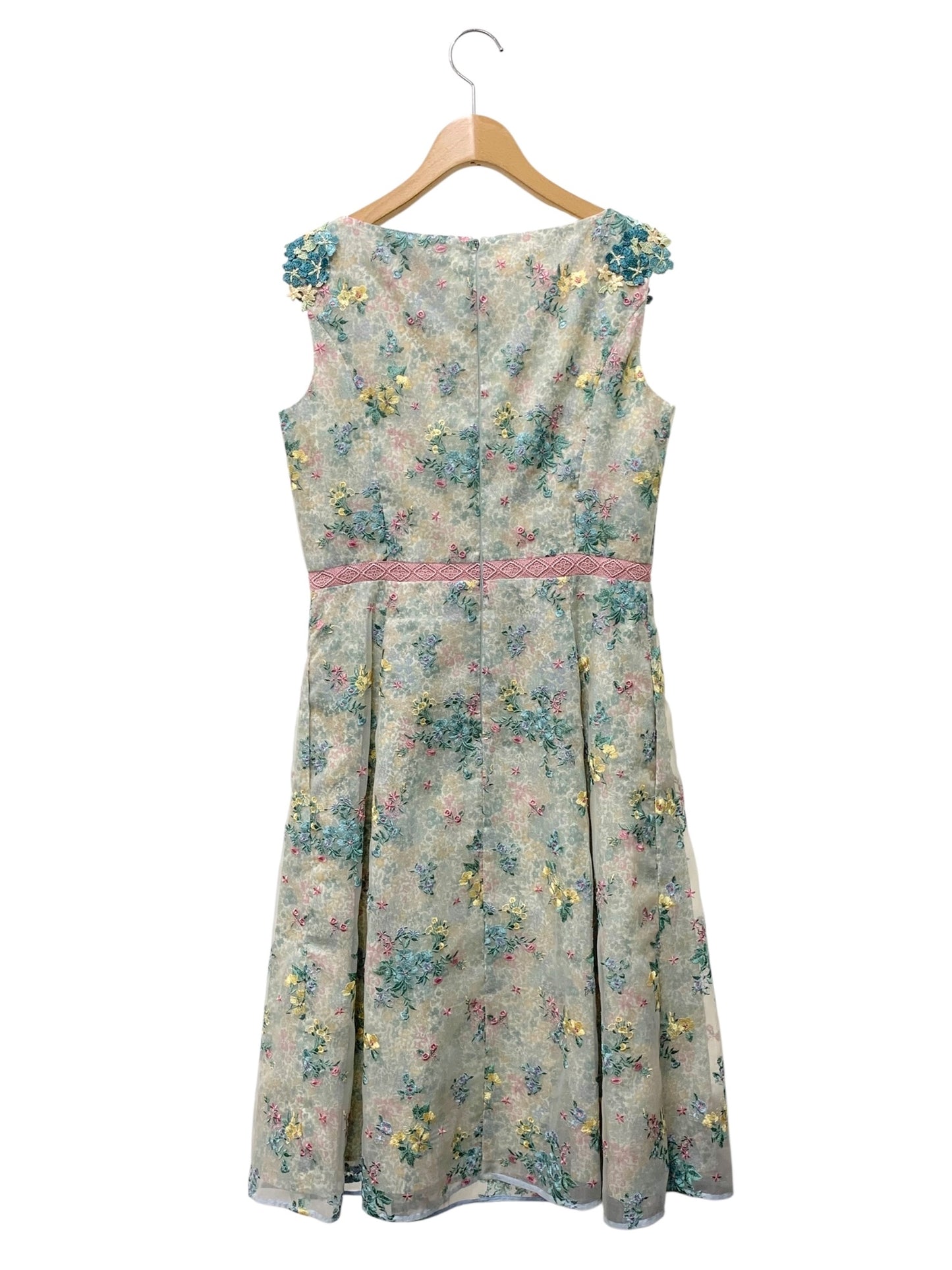 トッカ JOANNA LOUISE OPTOIM0350 ワンピース 2 グリーン オーガンジー刺繍 リバティファブリックス ITNK5BD0NSLG