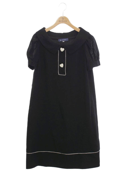 エムズグレイシー 821396 ワンピース 40 ブラック ハート ITWTO39KH9FH