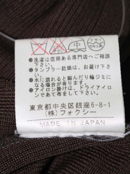 フォクシーブティック 17419 セーター 40 ブラウン タートルネック ITCAUTGT0VSQ