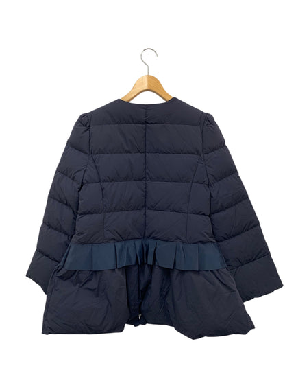 エムズグレイシー 319607 ダウンジャケット 40 ネイビー リボン エコファー 2way カメリアジップ IT3PV3IL564Y