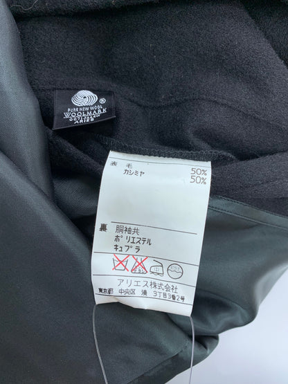 ダックス 6362H コート ブラック カシミヤ混 キュプラ ITQ8974UGBGK