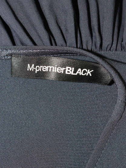 エムプルミエブラック 異素材切替ペプラムブラウス C340-603 32 ネイビー ITZWMWN6CKG0