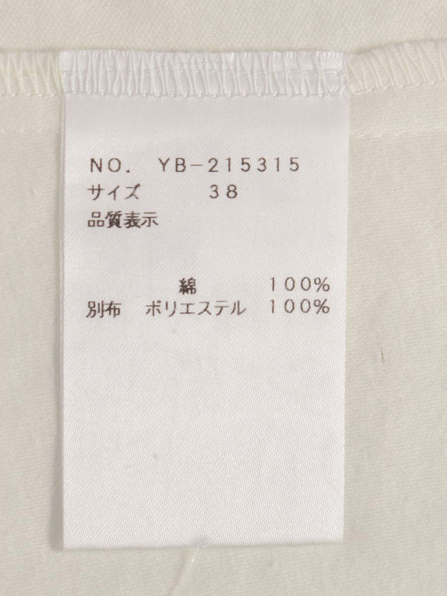 エムズグレイシー 215315 トップス 38 ホワイト リボン ITYGBPKP19CM