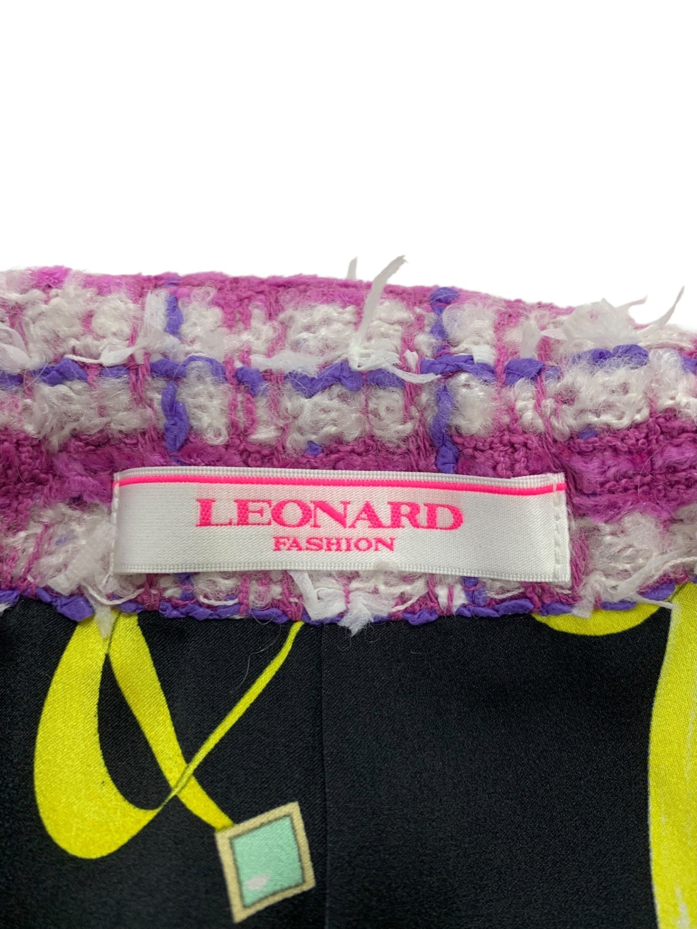 レオナールファッション ジャケット 0331055 3 ピンク ツイード ショート 半袖 24SS IT2DISX5JLIO 【SALE】