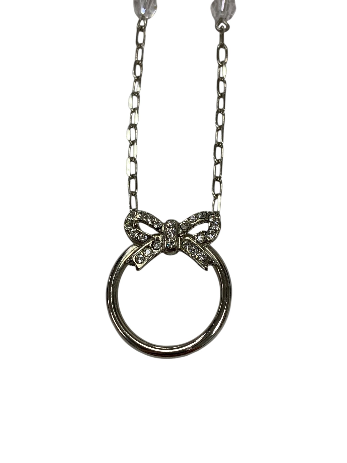 エムズグレイシー ネックレス シルバー リボンリング ストーン ITDC4OIOTF6O