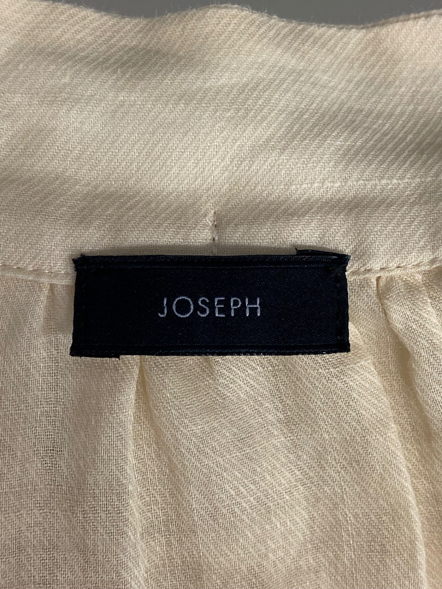 ジョゼフ BLJRSA0607 リネンシャツ 36 ベージュ リボン スタンドネック 23SS IT0H6GB3NKFP