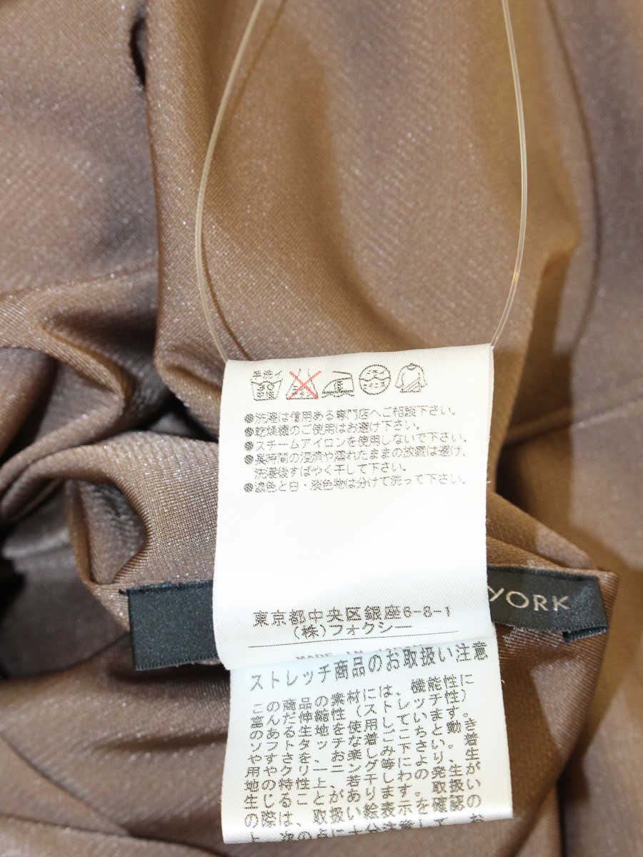 フォクシーニューヨーク レイニーシュシュ 31765 ワンピース 38 ブラウン ITJDC8PNI2E2