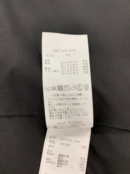 セルフォード リボンベルト付きタイトスカート CWFS241056 36 ブラック ITEJXDTLMPNV