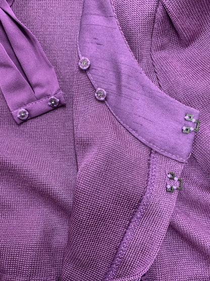 トゥービーシック UDE31-734-34 カーディガン 2 パープル リボン ITD1F6XOTC4I